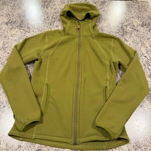 Fjallraven Abisko Fleece Hoodie W | Zip Up Hooded Sweater Jacket Hiking Green M